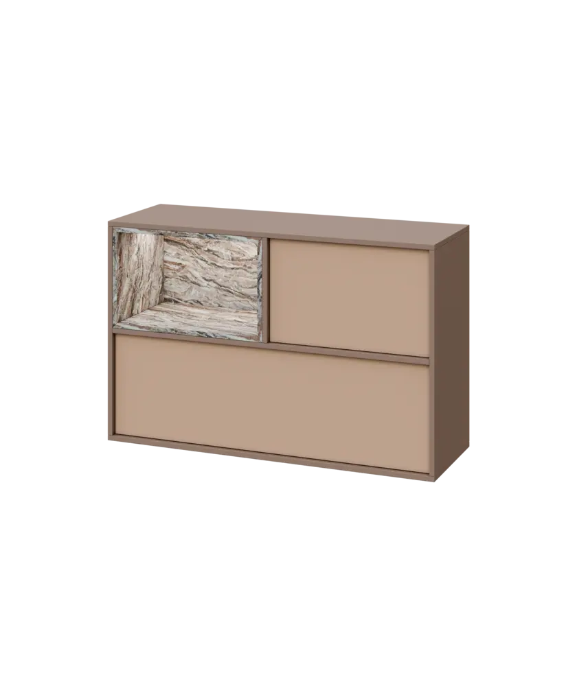 ERY H1231 L horní modul, levý, 2-výklop/nika, 770x1200x400, neutrální